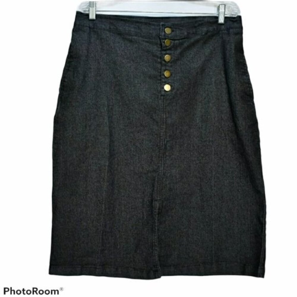 Women's  American Sweetheart Dark Denim Straight Skirt LP